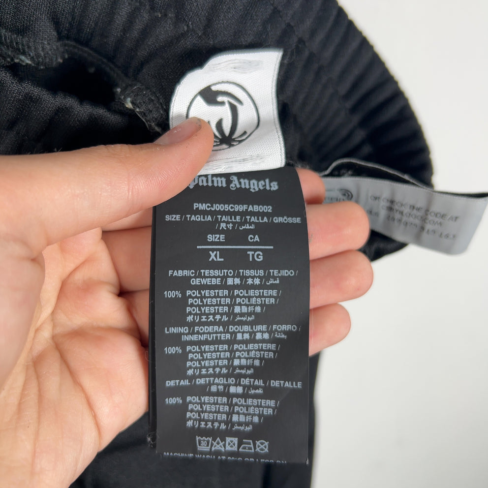 Palm Angels Black Narrow Track Pants