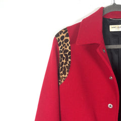 Saint Laurent Teddy Cheetah Jacket
