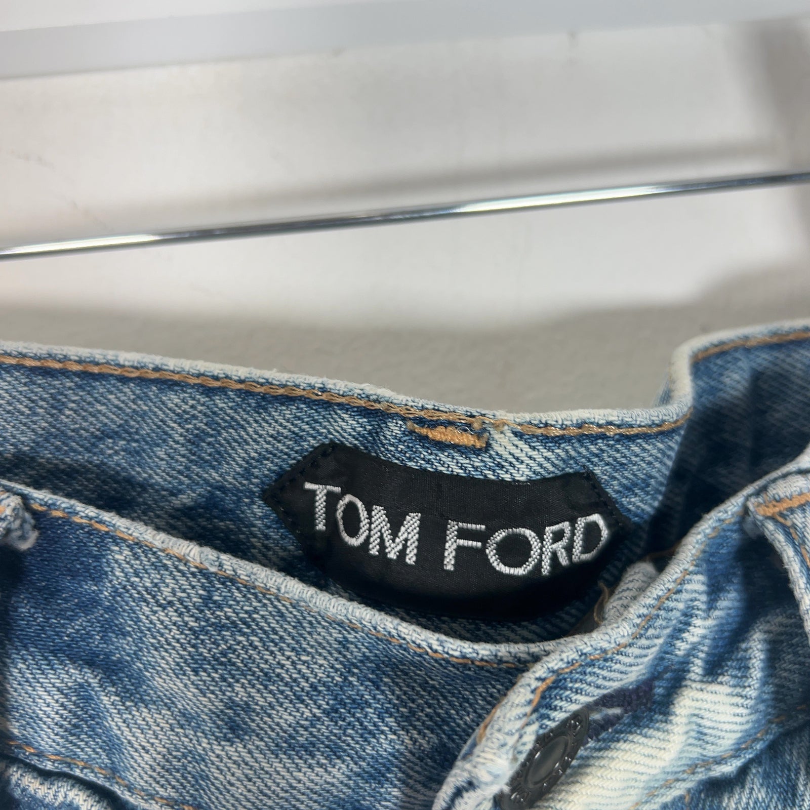 Tom Ford Acid Washed Straight Leg Jeans