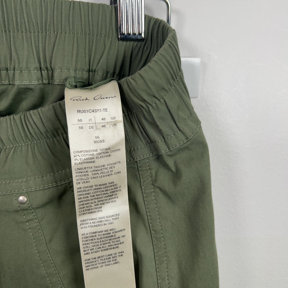 Rick Owens EDFU SS23 Moss Bauhaus Cargo Pants