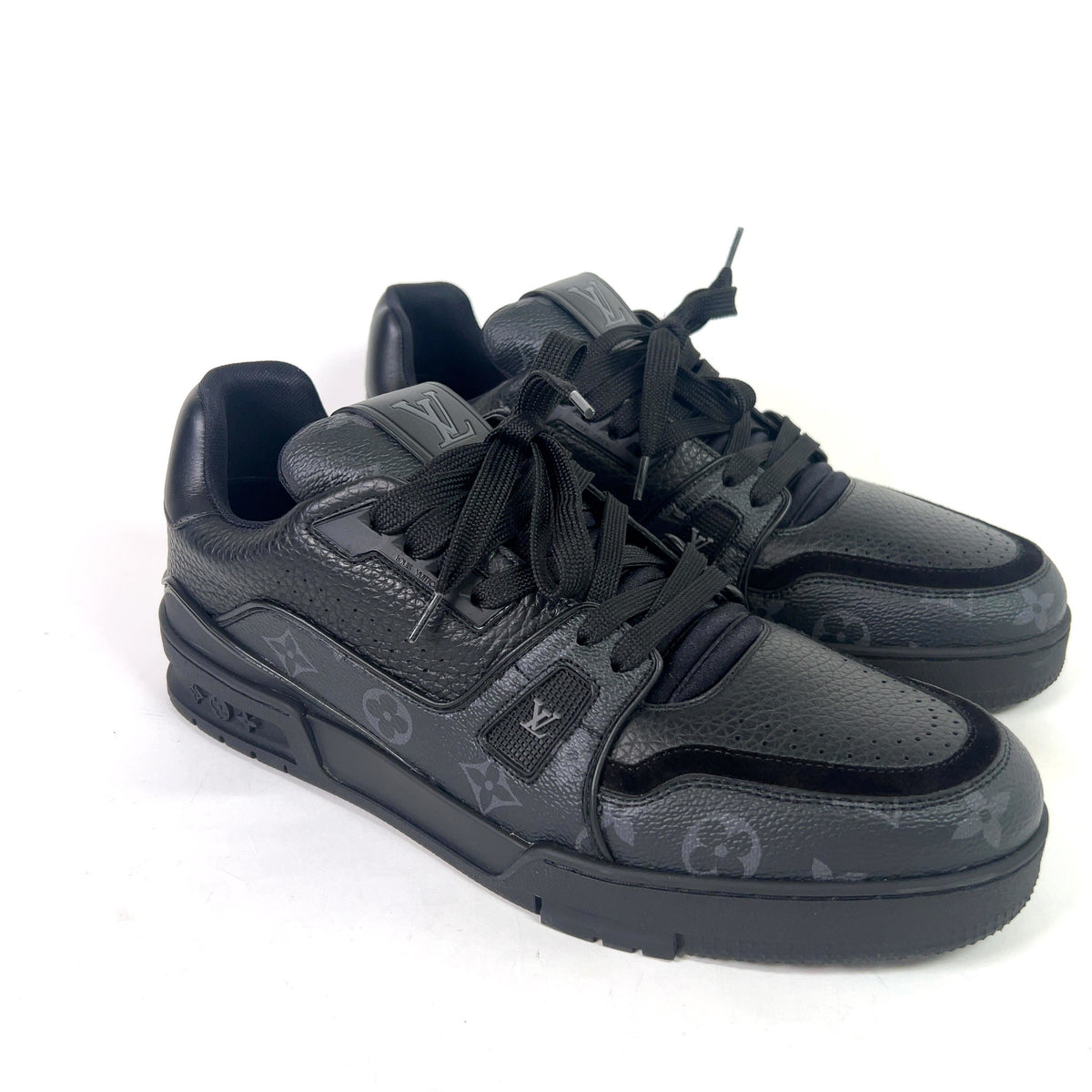 Louis Vuitton Triple Black Monogram Trainers
