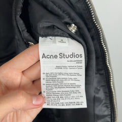Acne Studios Aged Leather Bomber Jacket