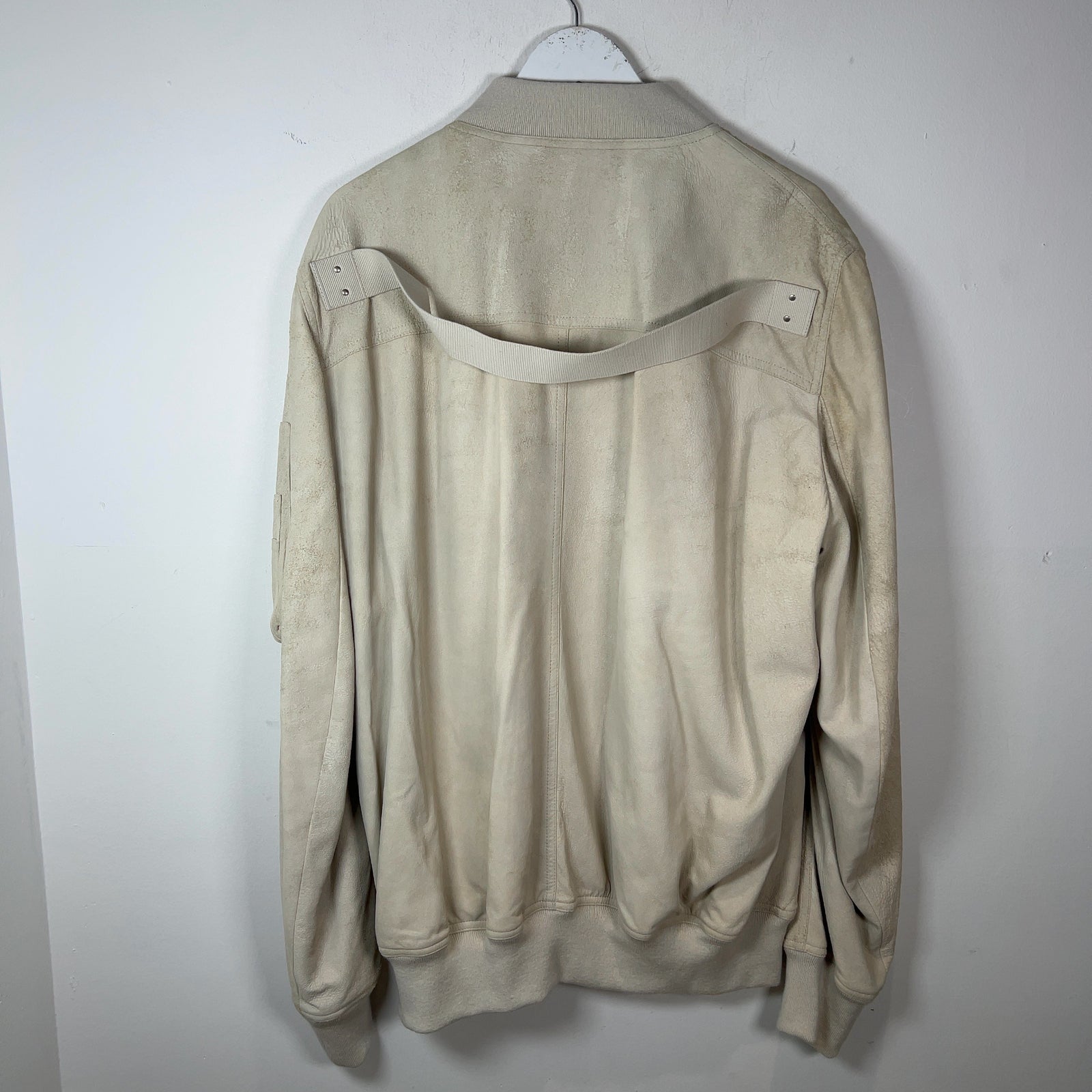 Rick Owens SS25 Hollywood Blistered Lambskin Leather Jacket