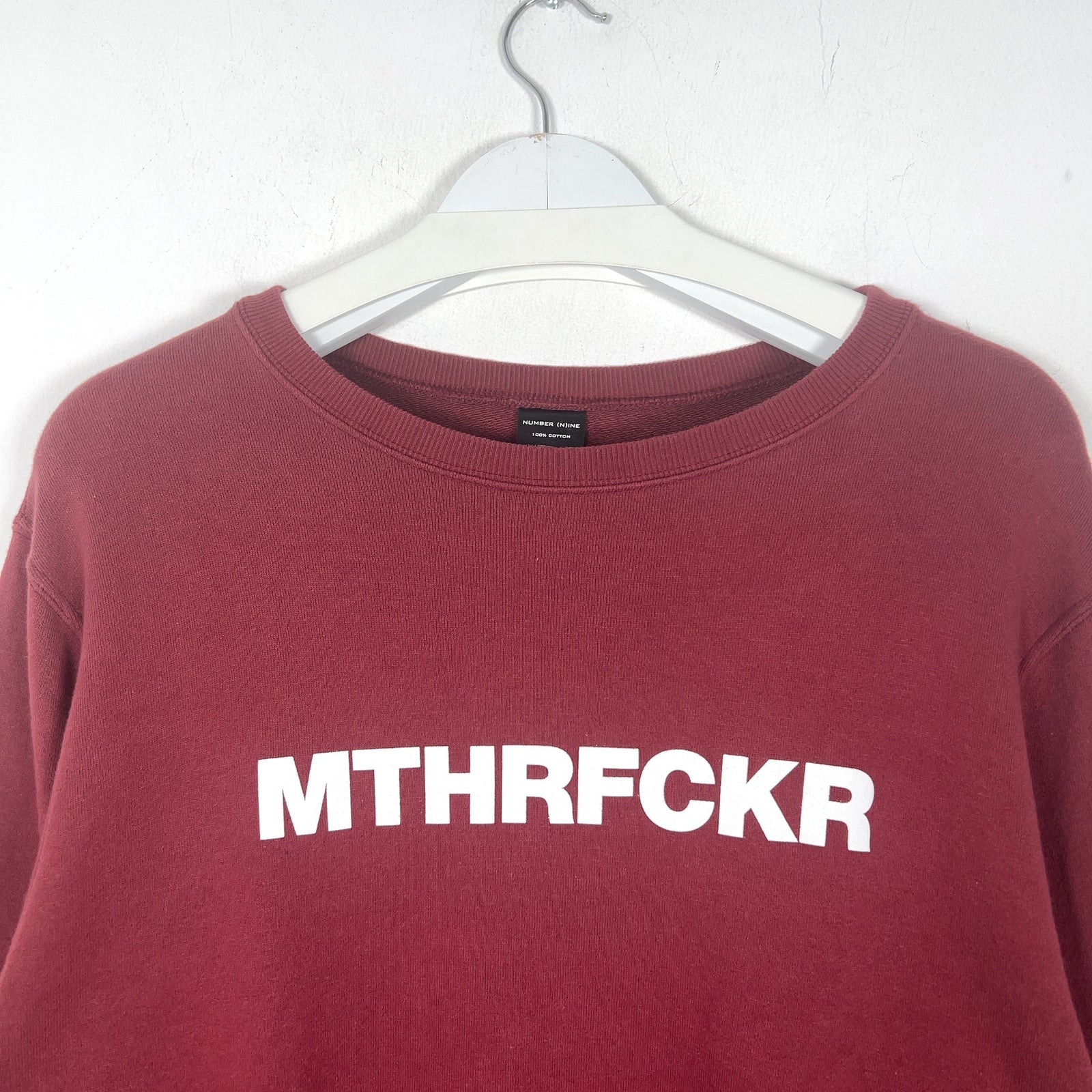 Number (N)ine 'Mthrfckr' Spell Out Graphic Crewneck