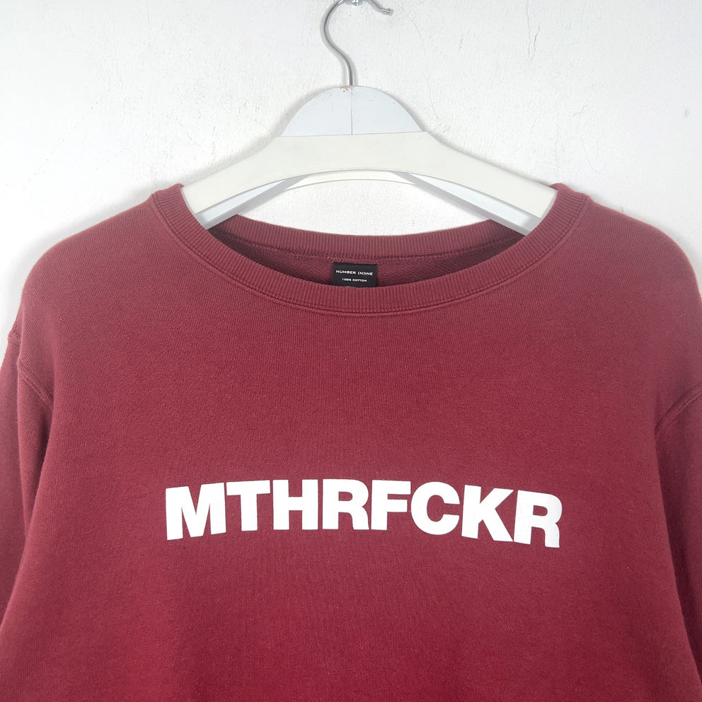 Number (N)ine 'Mthrfckr' Spell Out Graphic Crewneck