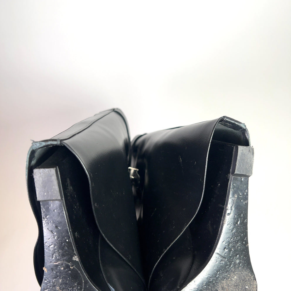 Givenchy Shark Calfskin Lock Ankle Boots