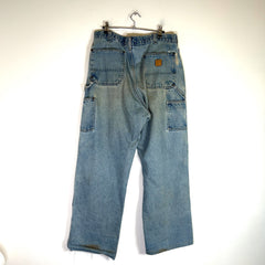 Carhartt Vintage Lightwash Distressed Double Knee Jeans