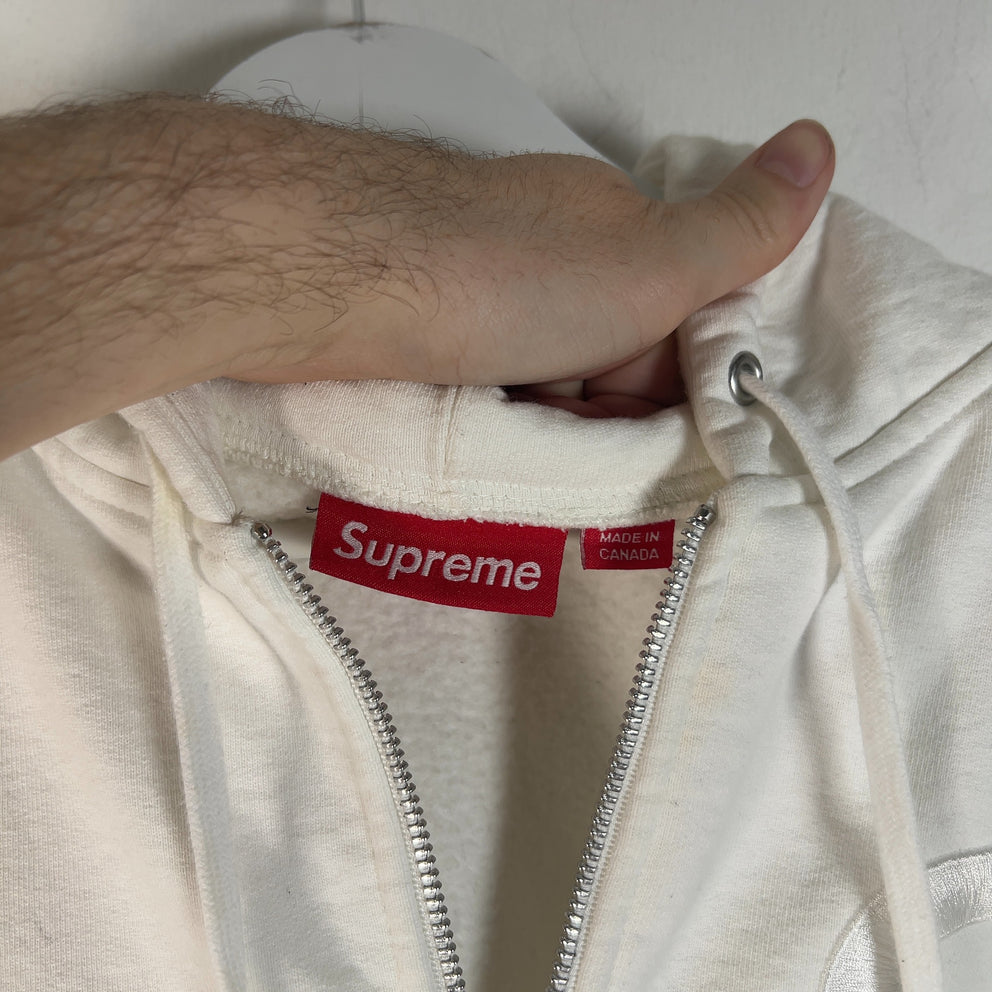 Supreme Embroidered 'S' Zip-Up Hoodie