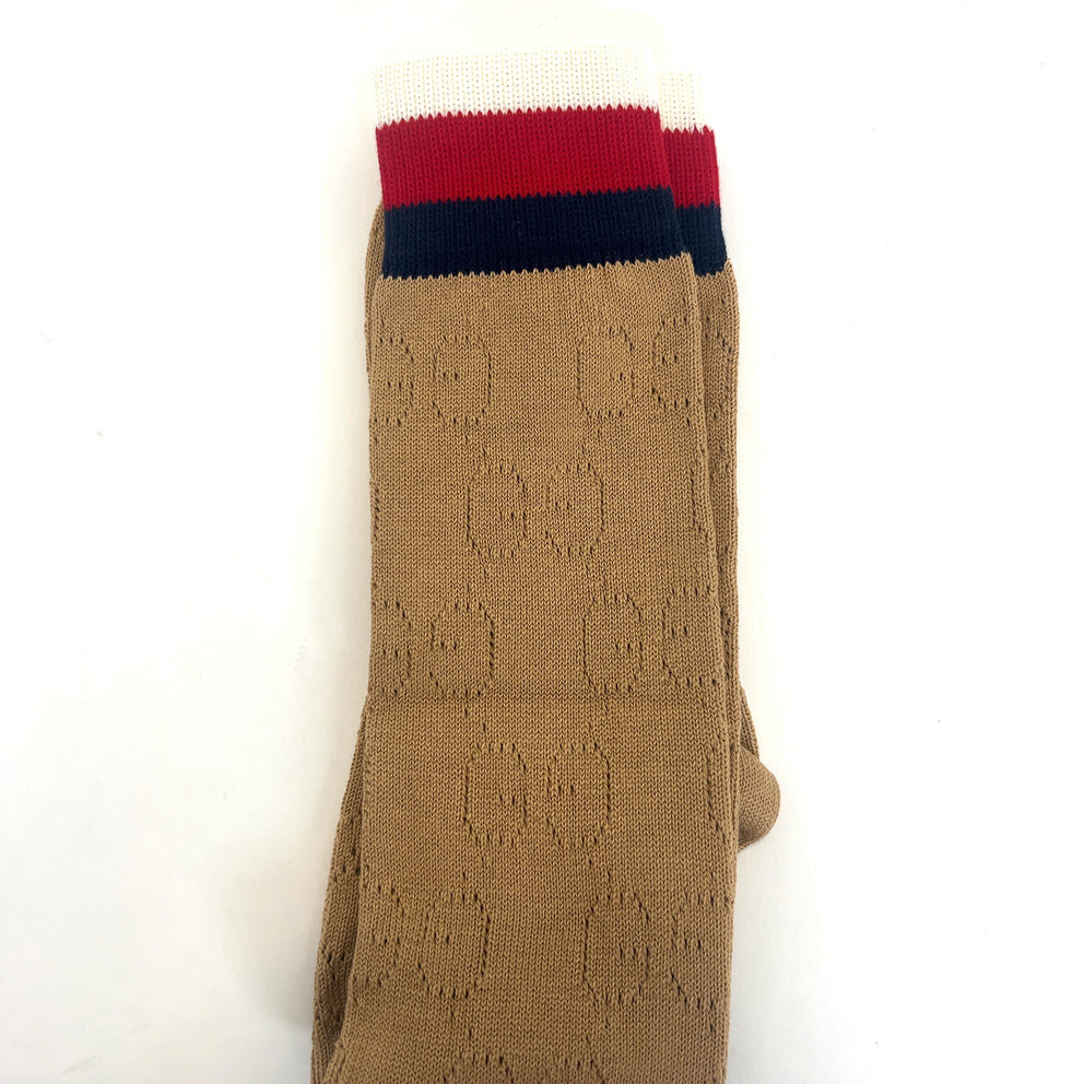 Gucci Striped Monogram Socks