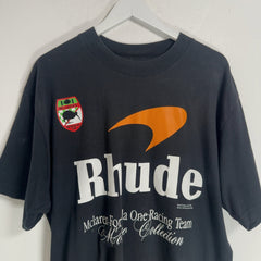 Rhude Black 'McLaren' Racing Graphic T-Shirt