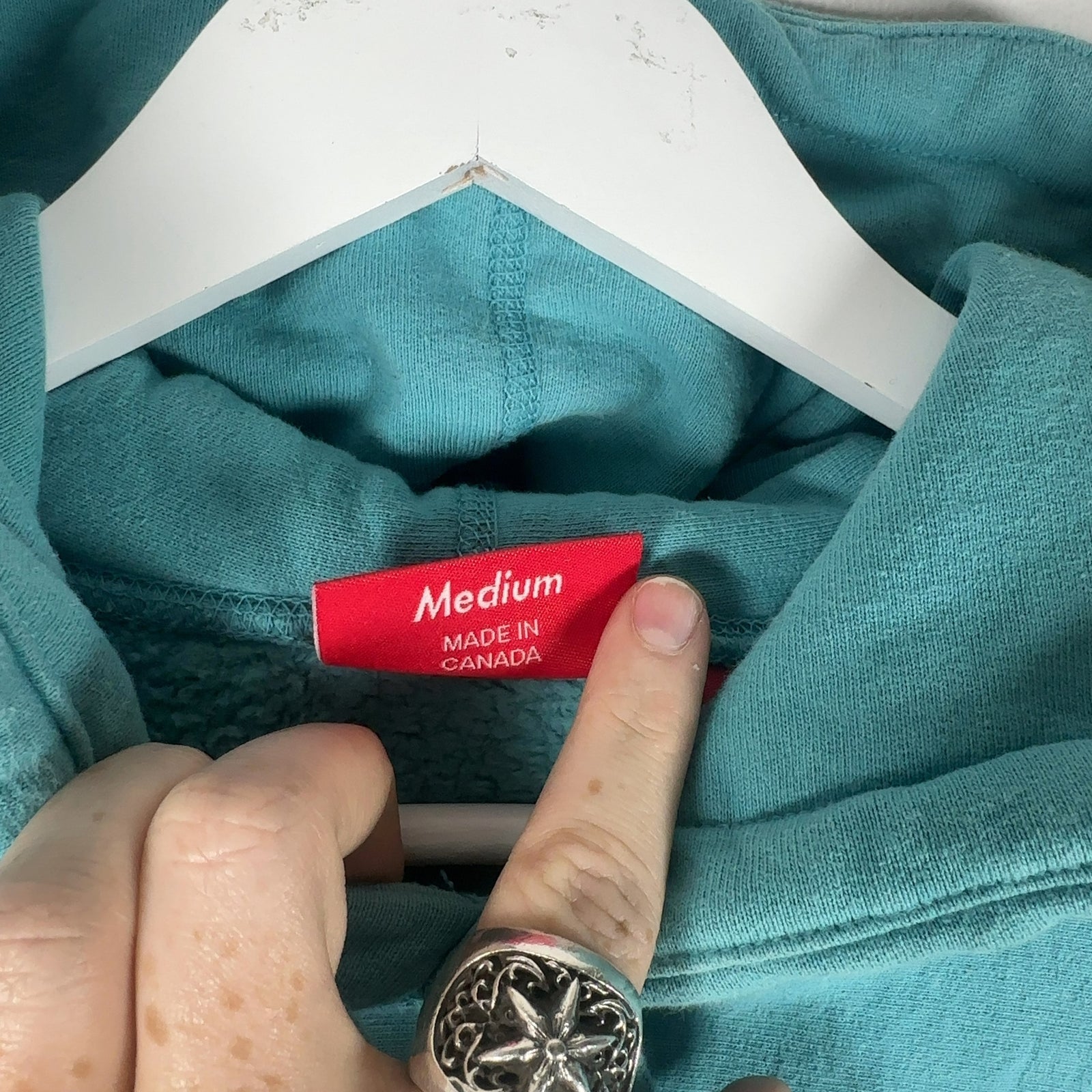 Supreme Arabic Teal Logo Hoodie