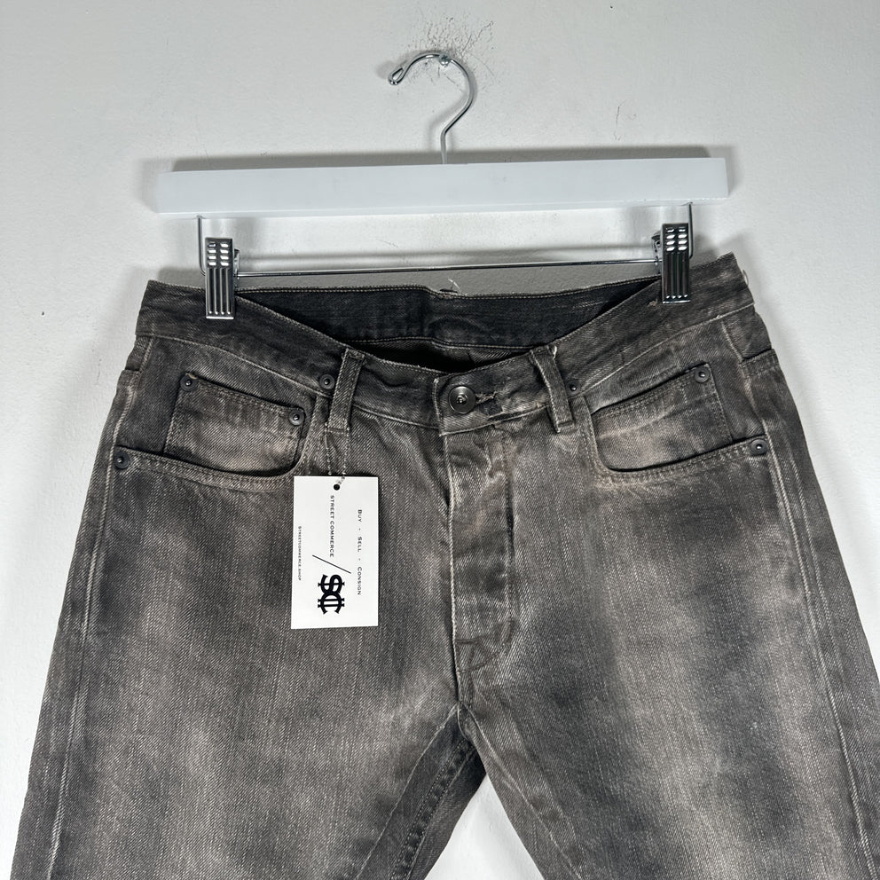 Rick Owens Detroit Grey Wash Jeans Size 30