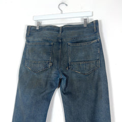 Rick Owens Slab Oil Stain Blue Jeans
