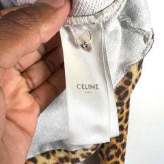 Celine Leopard Logo Hoodie