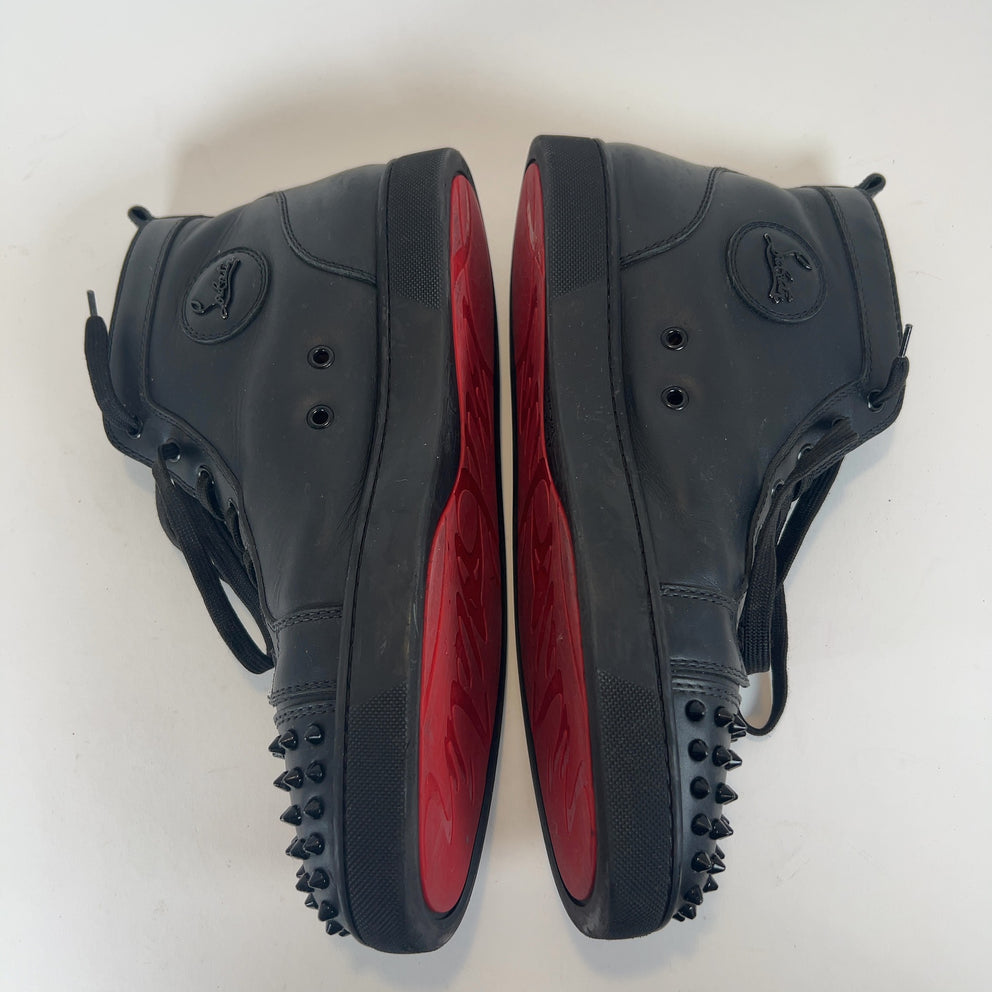 Christian Louboutin Lou Spiked Hightop Sneakers