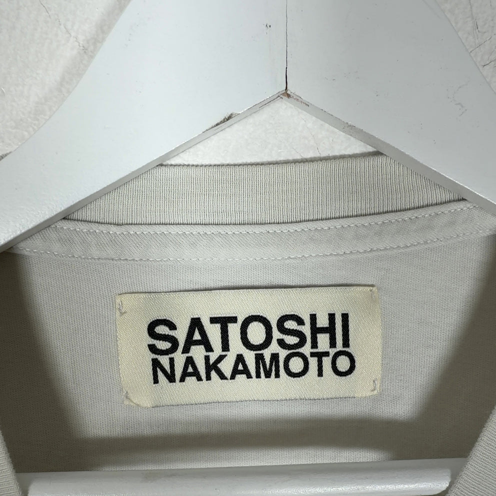 Satoshi Nakamoto Distressed Logo T-Shirt