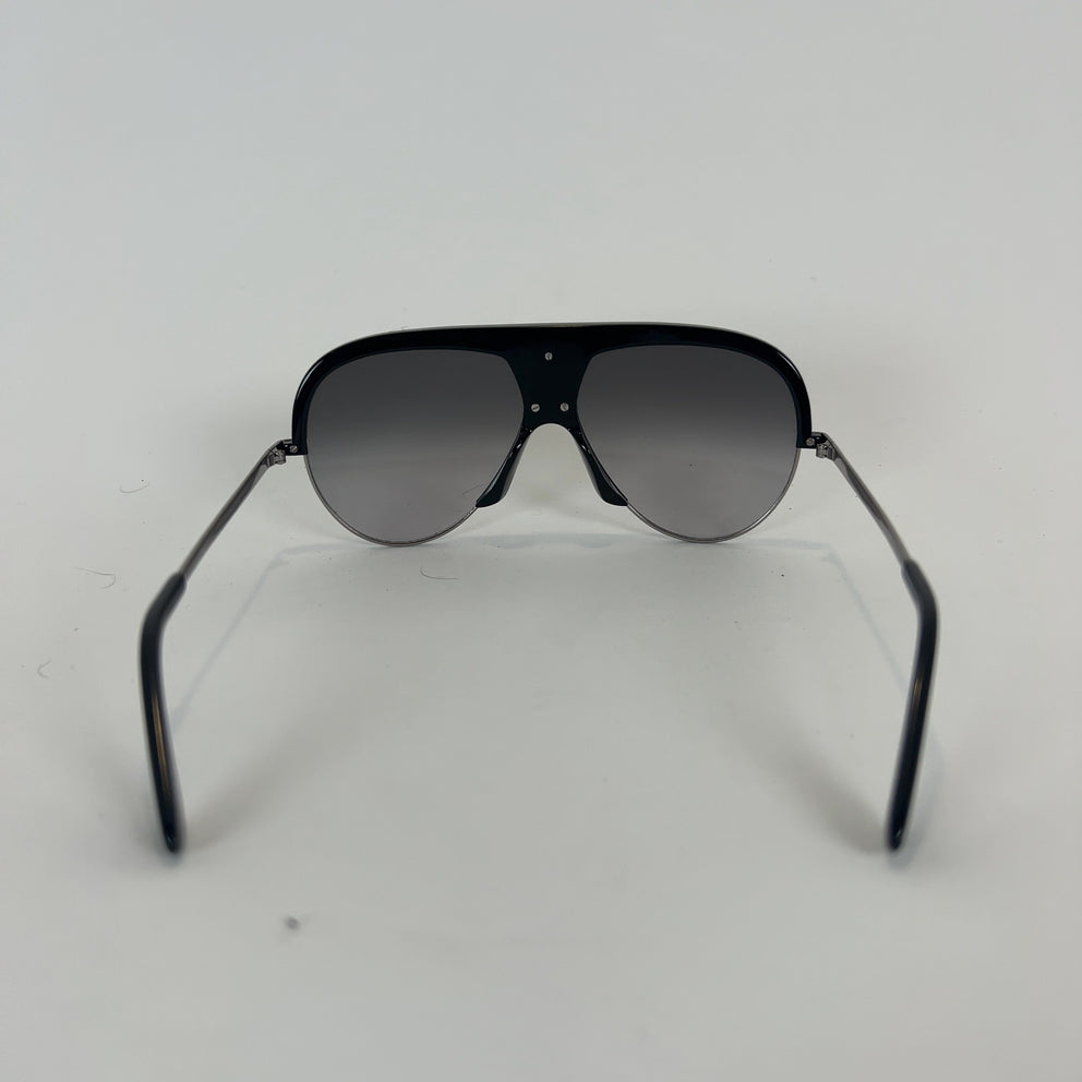 Gucci Gold 'GG' Stone Aviator Sunglasses