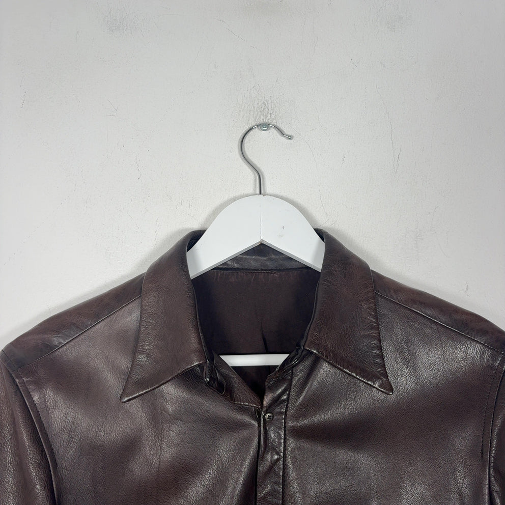 Carpe Diem Work Of 2003 Leather Shirt Leather Jacket