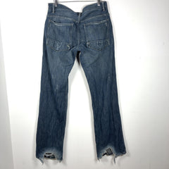 Rick Owens Slab Wide Leg Patch Pocket Jeans