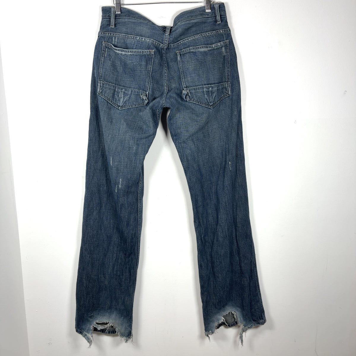 Rick Owens Slab Wide Leg Patch Pocket Jeans