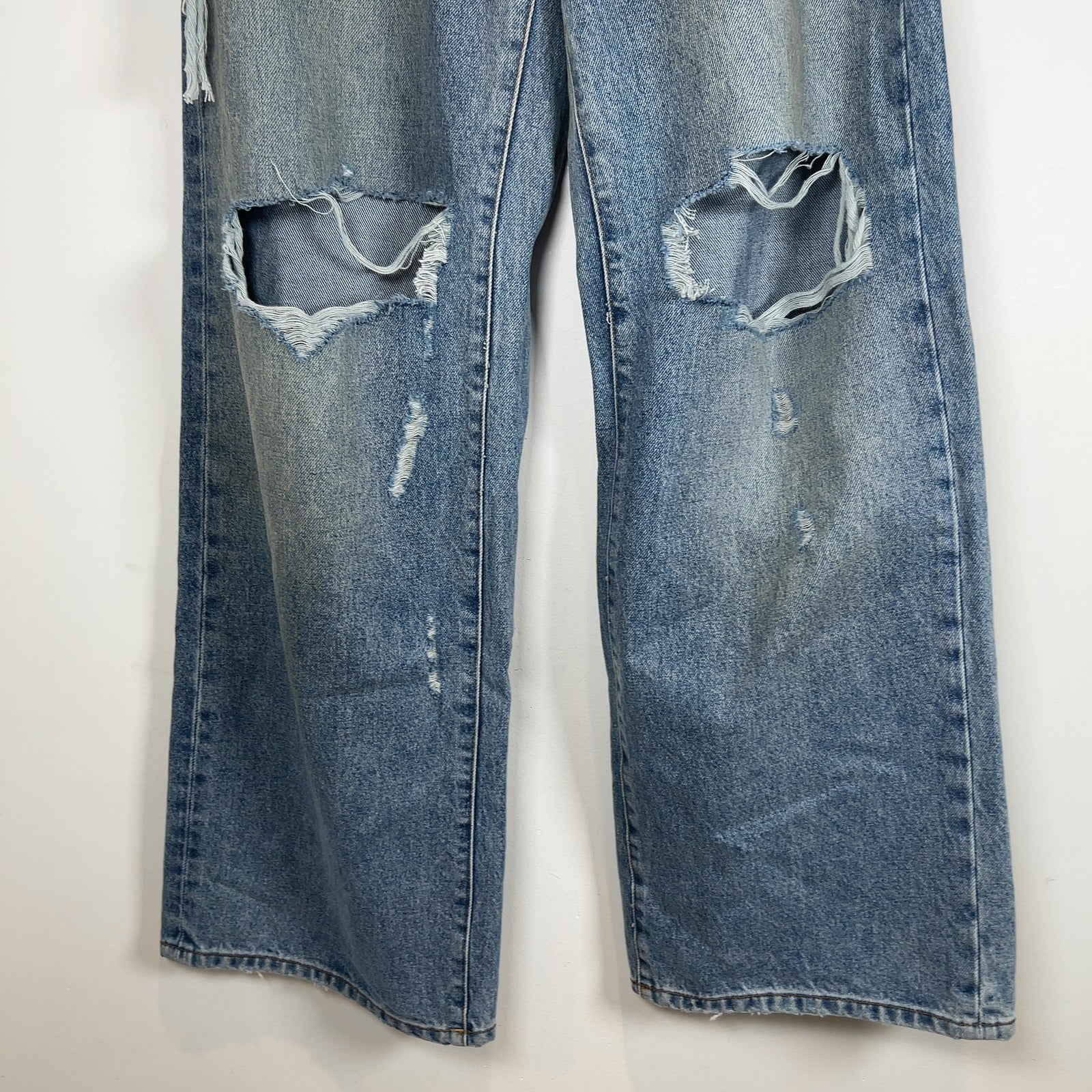 Satoshi Nakamoto 'Bressed To Be Stressed' Distressed Cash Jeans