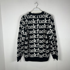 Supreme All Over 'Fuck' Knit Sweater