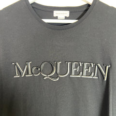Alexander McQueen Embroidered Spell-Out Logo T-Shirt