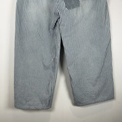 Kapital Hickory Stripe Distressed Painter Wide Leg Port Baggy Pants