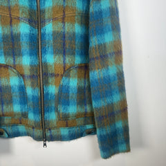 Andersson Bell Artois Harry Check Shaggy Mohair Wool Jacket
