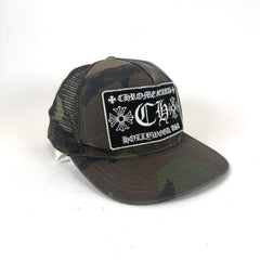 Chrome Hearts Camo 'CH' Trucker Hat
