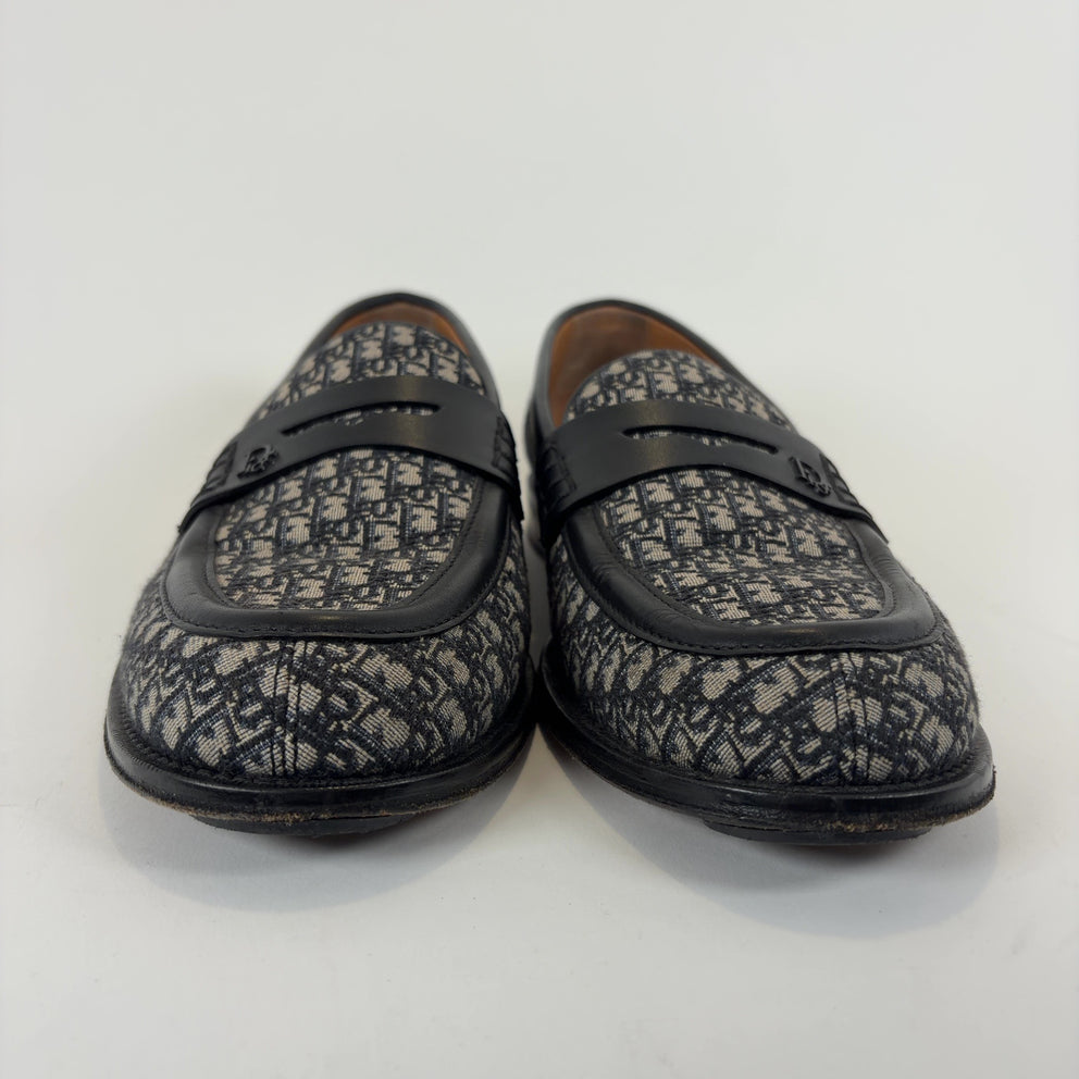 Dior Oblique Monogram Canvas Loafers