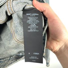 Saint Laurent SS21 Distressed Denim Jacket
