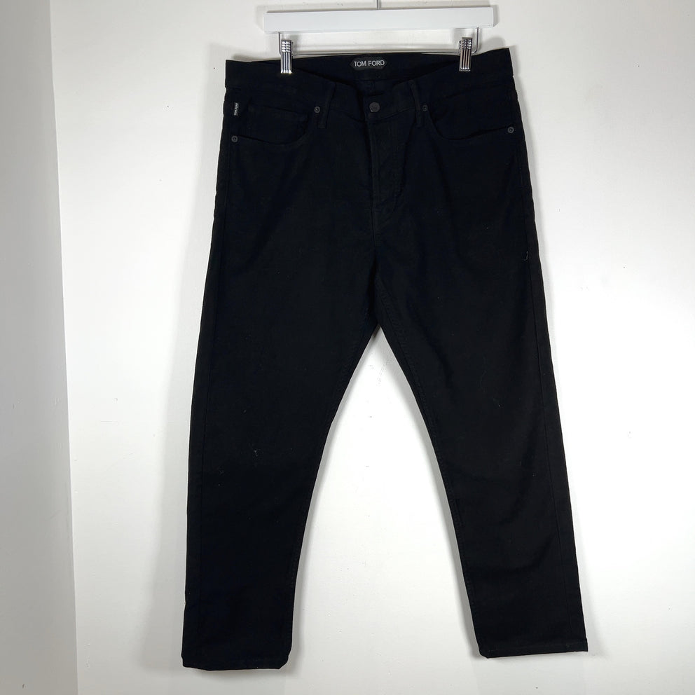 Tom Ford Black Cotton Pants