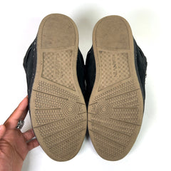 Lanvin Curb Black Suede Curb Sneakers