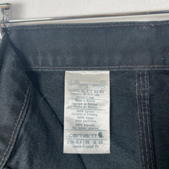 Carhartt White Paint Splatter Black 'Double Knee' Carpenter Pants