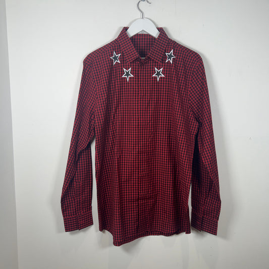Givenchy SS17 Buffalo Check Star Shirt