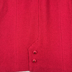 Chanel Pink Vintage Bouclé Wool Skirt Size S