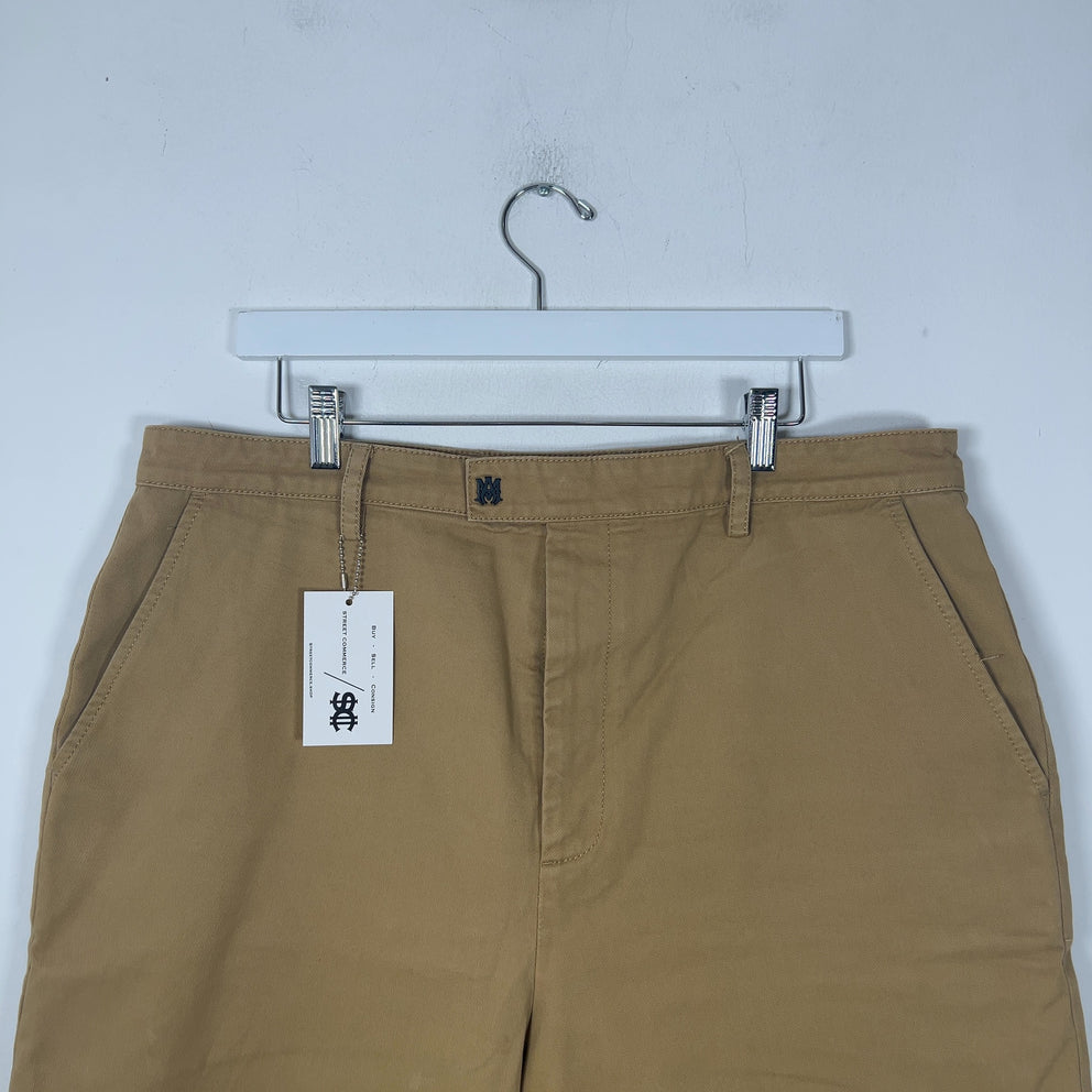 Amiri Khaki Logo Chino Shorts