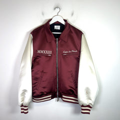Rhude Front-Zip Satin Bomber Jacket