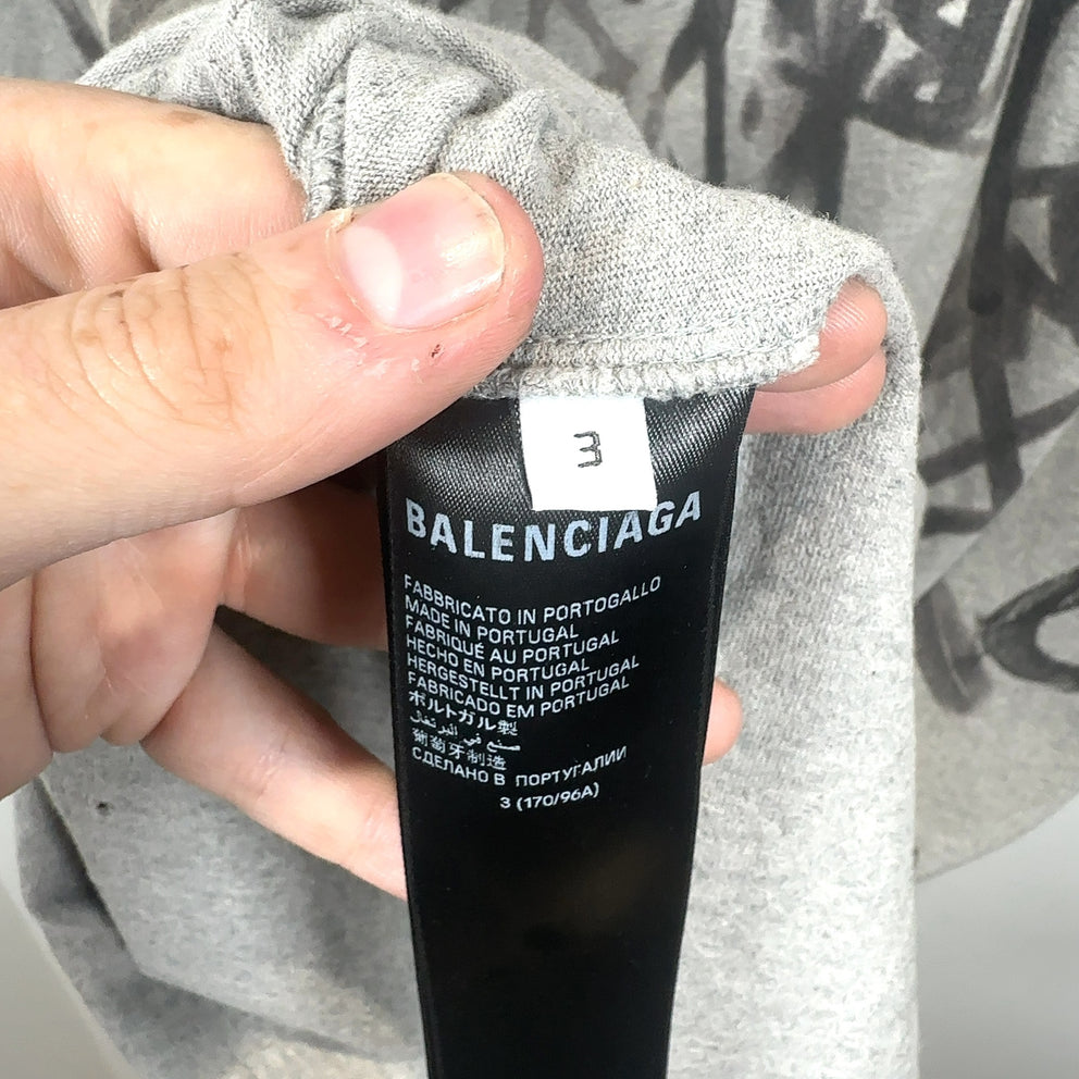 Balenciaga SS23 Graffiti Skater Graphic T-Shirt