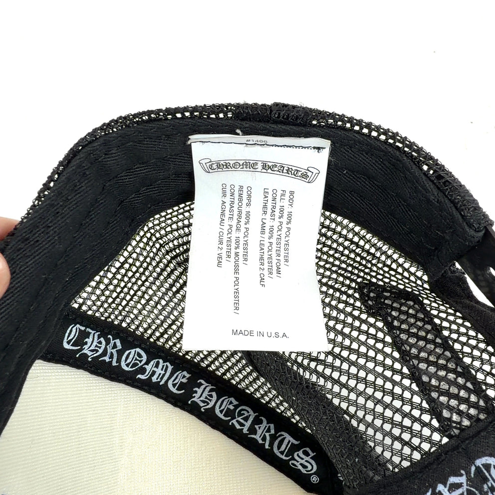 Chrome Hearts RWB Cemetary Cross Patch Trucker Hat