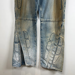 Satoshi Nakamoto Enduro Padded Distressed Lightwash Jeans