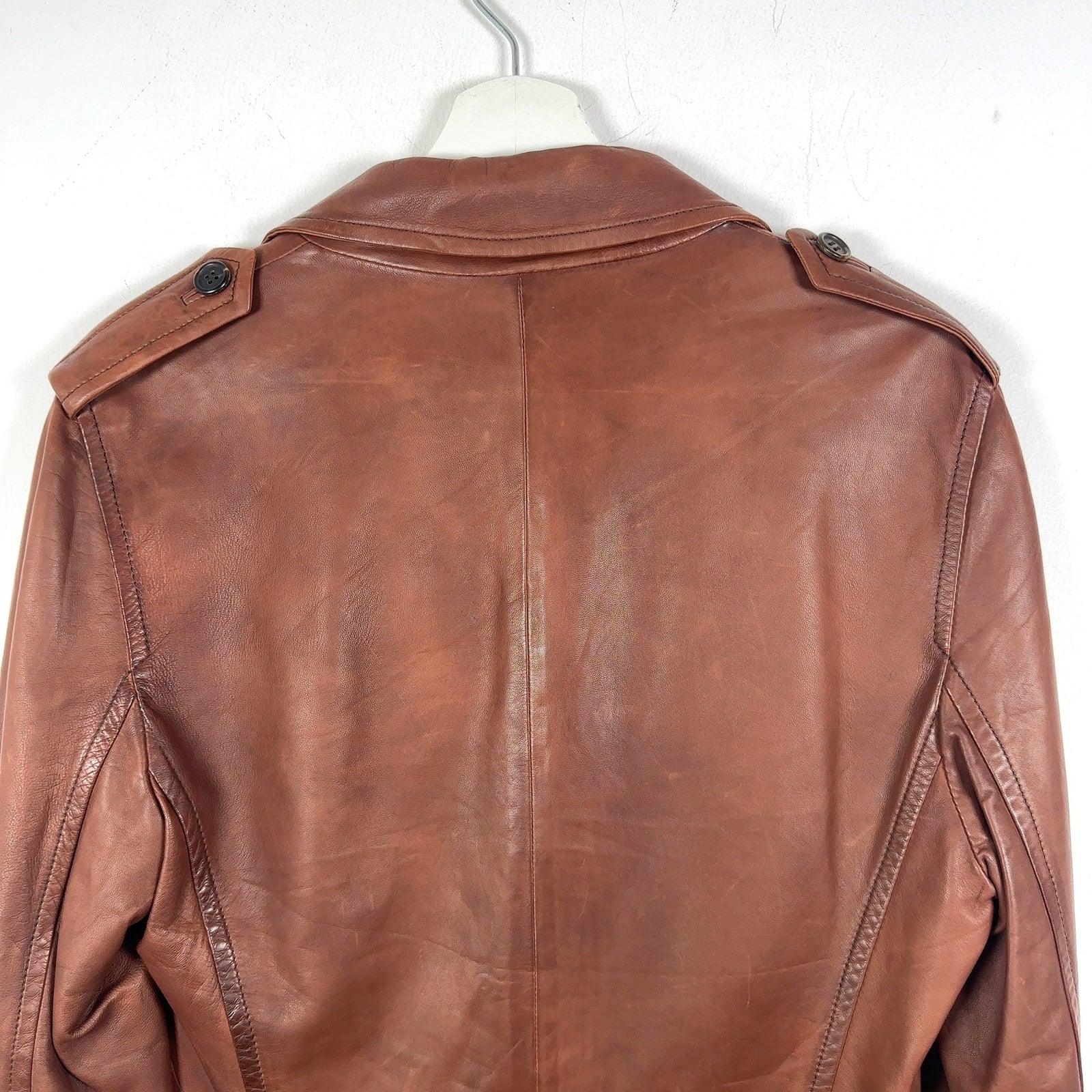 Miu Miu Leather Blazer Jacket