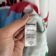 Supreme Rose Patch Rugby 1/4 button Shirt