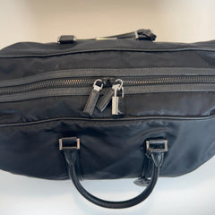 Prada Re-Nylon & Saffiano Leather Duffle Weekend Bag