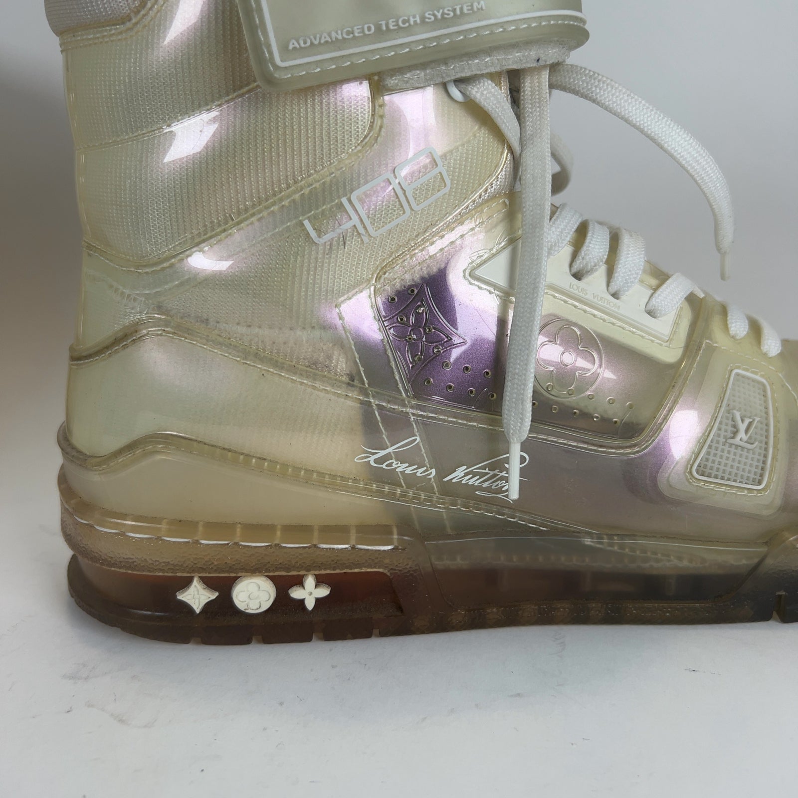 Louis Vuitton Transparent Hightop Sneakers