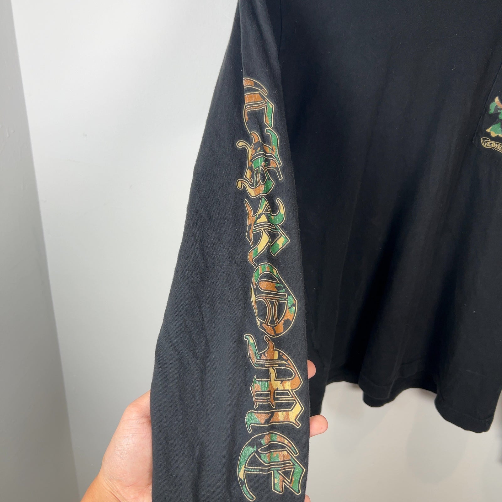 Chrome Hearts Camo Horseshoe Graphic Longsleeve