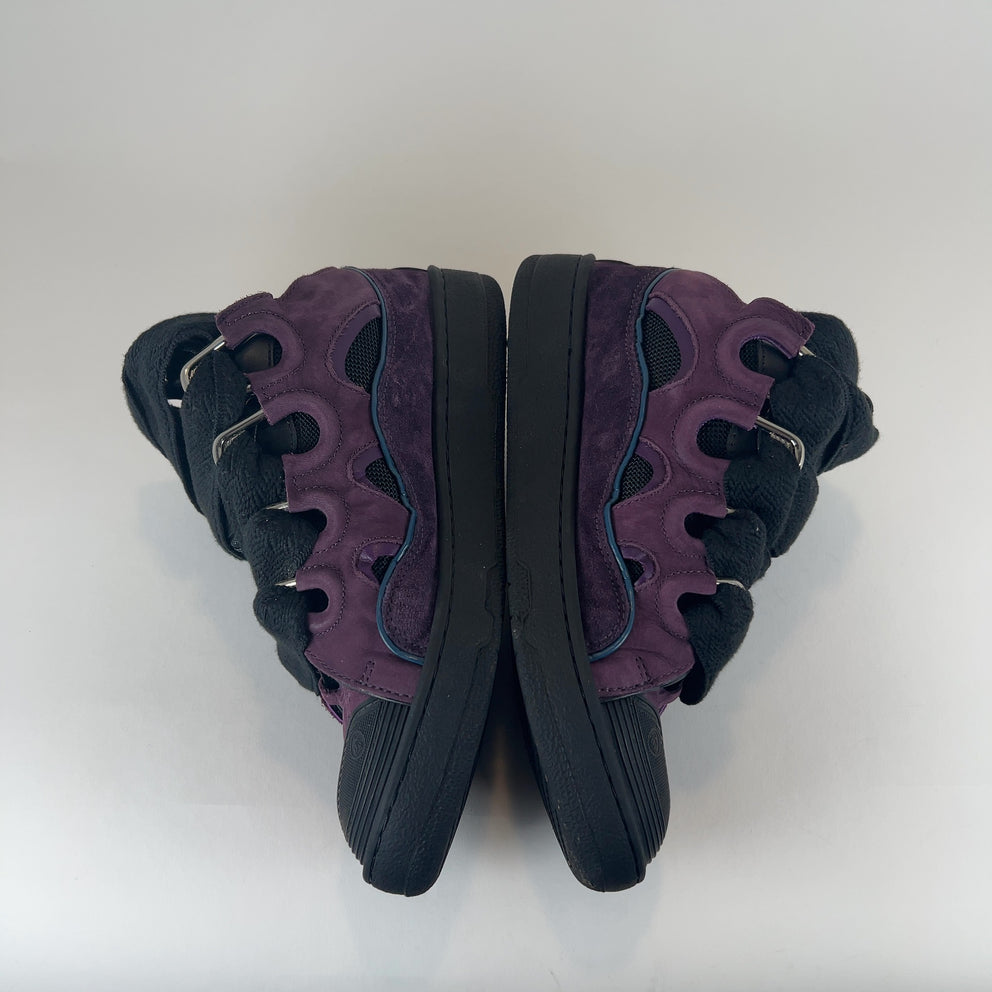 Lanvin 'Curb' Suede Low-Top Sneakers