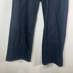 Evisu Dark Blue Daikoku Pink Monogram Selvedge Jeans Size 29