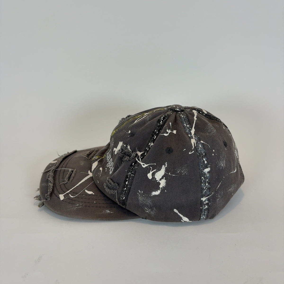 Palm Angels Distressed Faded Black Hat